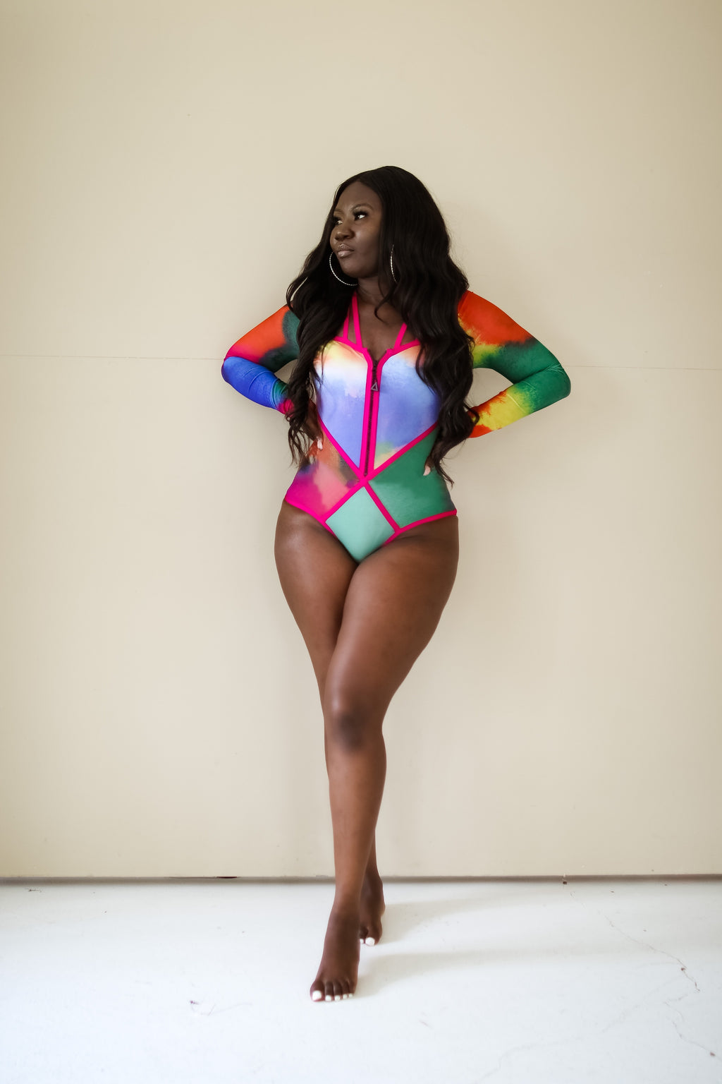 Vera Tie Dye Swimsuit- Multi – Flair By Ashi